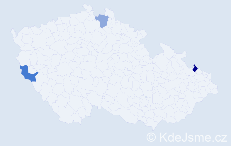 Jméno: 'Edeltrude', počet výskytů 3 v celé ČR