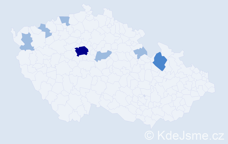 Jméno: 'Taisija', počet výskytů 12 v celé ČR