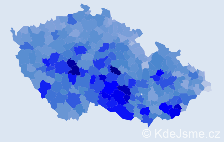 Jméno: 'Bohumila', počet výskytů 10050 v celé ČR