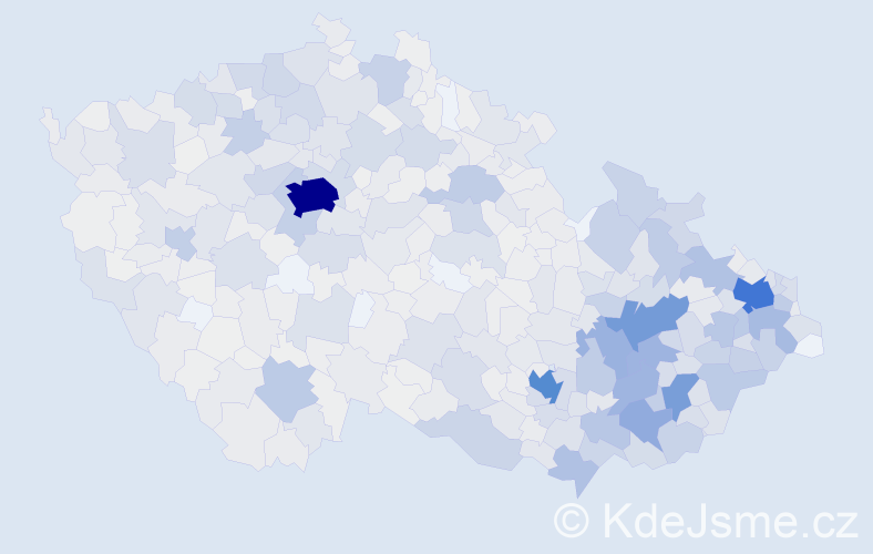 Jméno: 'Svatopluk', počet výskytů 4119 v celé ČR