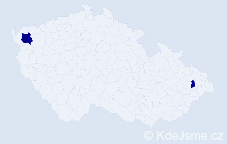 Jméno: 'Sebastien Alex', počet výskytů 2 v celé ČR