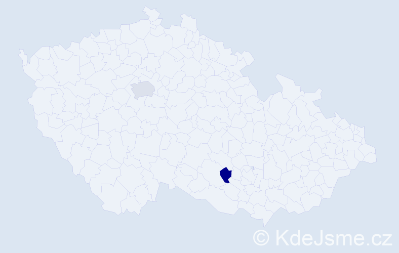 Jméno: 'Bertha', počet výskytů 3 v celé ČR