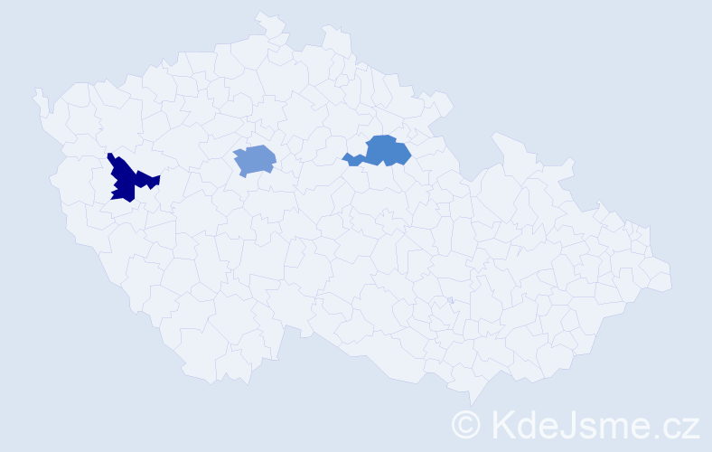 Jméno: 'Amélia', počet výskytů 6 v celé ČR