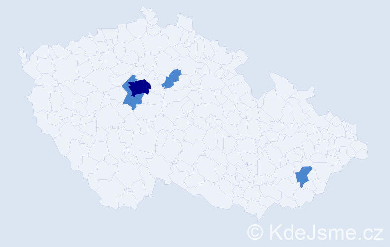 Jméno: 'Mariem', počet výskytů 6 v celé ČR