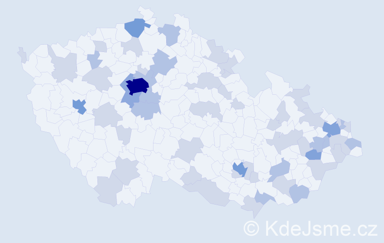 Jméno: 'Mateo', počet výskytů 103 v celé ČR