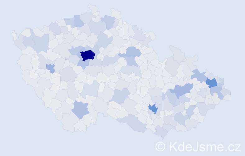 Jméno: 'Gabriela', počet výskytů 30064 v celé ČR