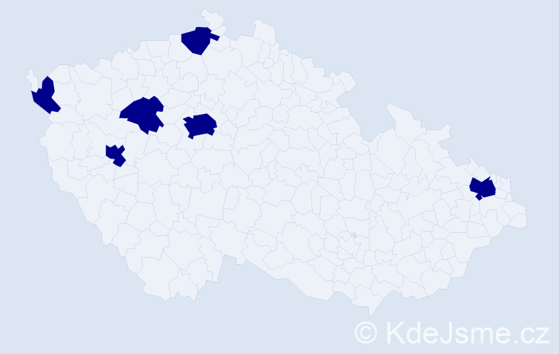 Jméno: 'Minh Khoa', počet výskytů 6 v celé ČR