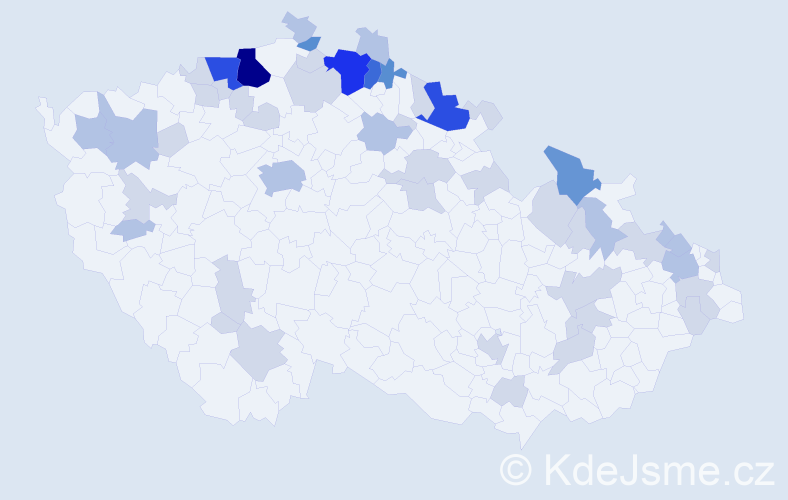 Jméno: 'Annelies', počet výskytů 127 v celé ČR