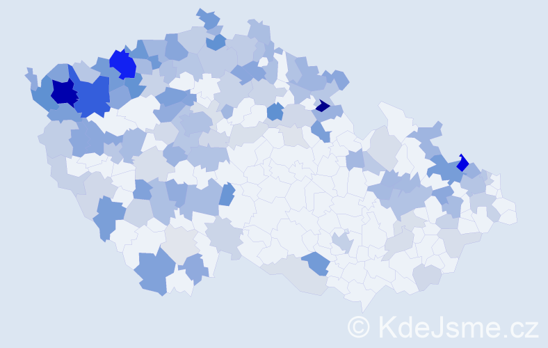 Jméno: 'Gisela', počet výskytů 265 v celé ČR