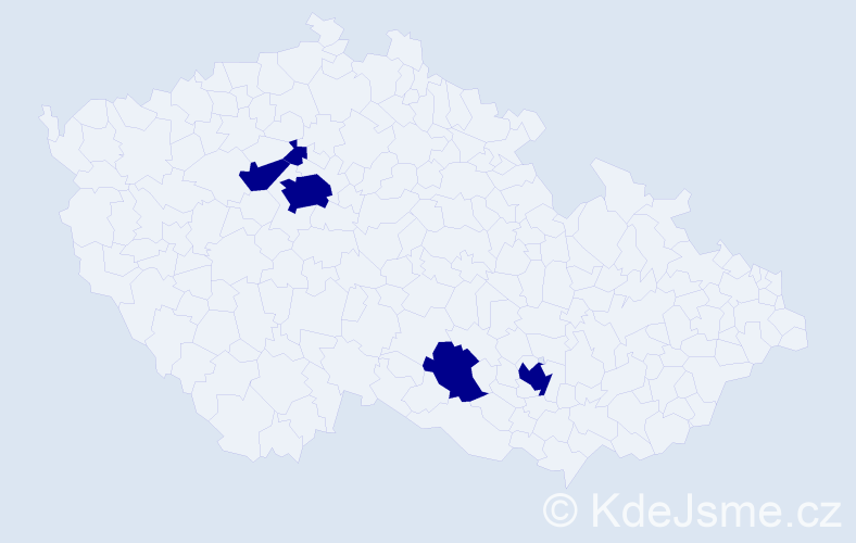 Jméno: 'Sima', počet výskytů 5 v celé ČR