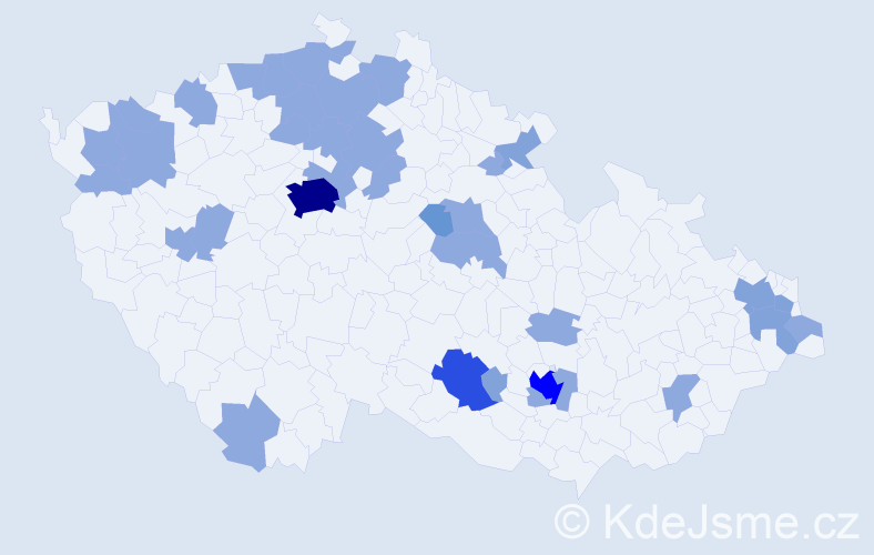 Jméno: 'Riana', počet výskytů 59 v celé ČR