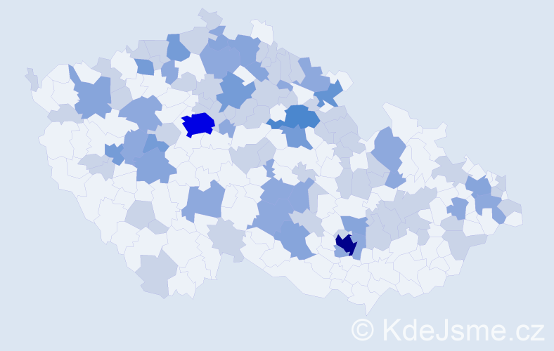 Jméno: 'Drahuška', počet výskytů 176 v celé ČR