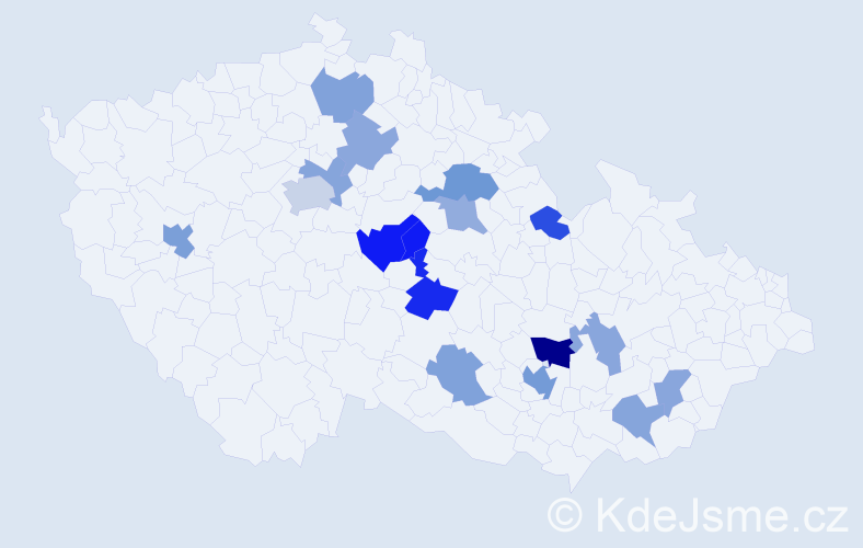 Jméno: 'Oyuntsetseg', počet výskytů 28 v celé ČR