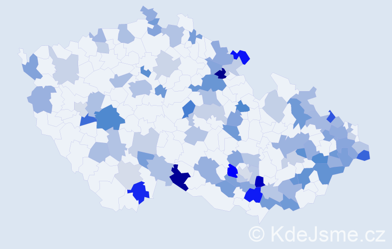 Jméno: 'Přemek', počet výskytů 152 v celé ČR