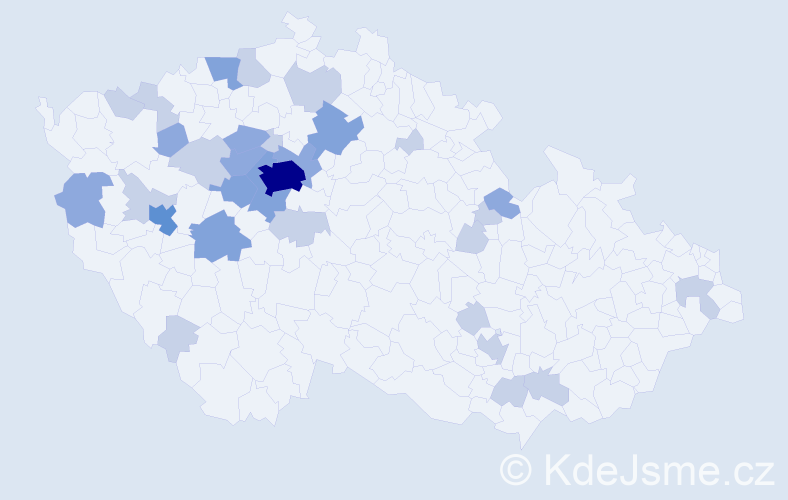 Jméno: 'Serhij', počet výskytů 61 v celé ČR