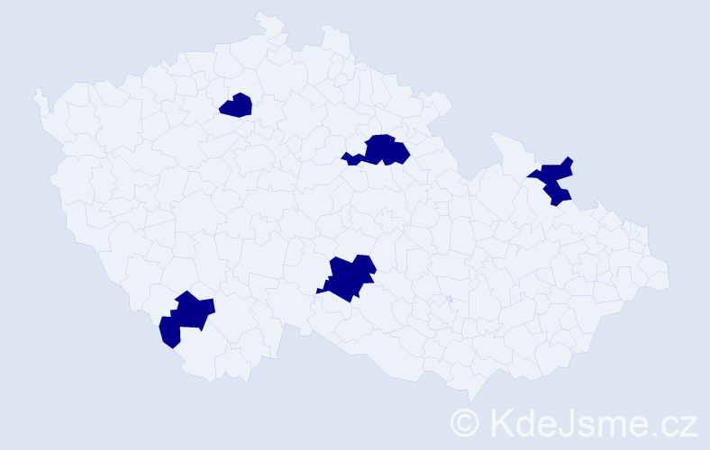 Jméno: 'Denisa Anna', počet výskytů 5 v celé ČR
