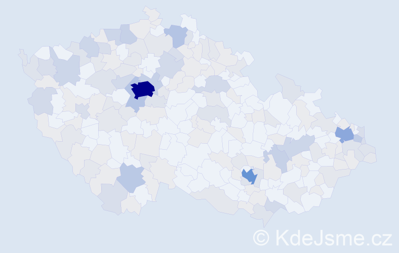 Jméno: 'Claudia', počet výskytů 406 v celé ČR