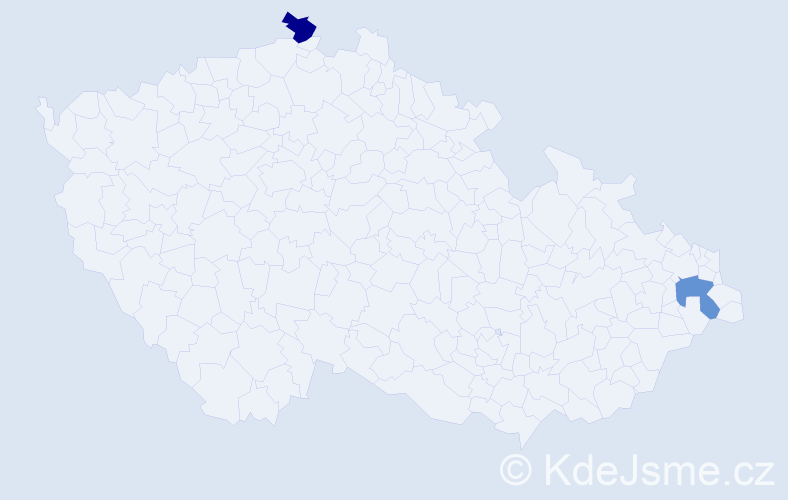 Jméno: 'Adam Norbert', počet výskytů 2 v celé ČR