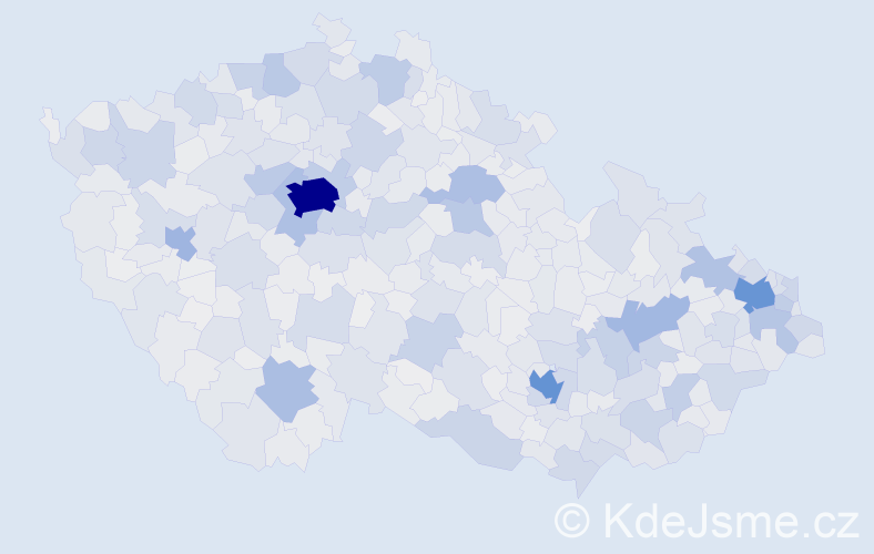 Jméno: 'Gabriela', počet výskytů 31175 v celé ČR