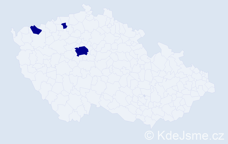 Jméno: 'Van Phe', počet výskytů 3 v celé ČR