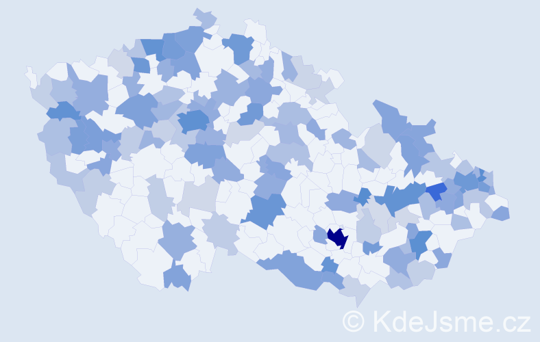 Jméno: 'Michelle', počet výskytů 312 v celé ČR