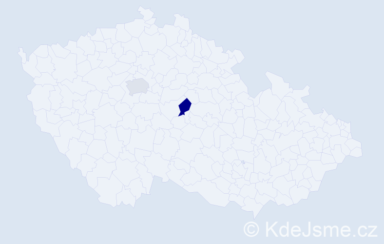 Jméno: 'Xueyan', počet výskytů 2 v celé ČR