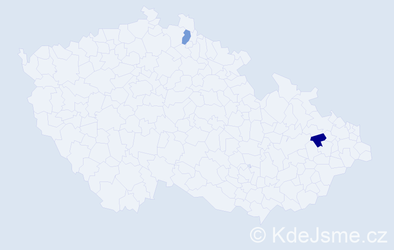 Jméno: 'Meinhard', počet výskytů 2 v celé ČR