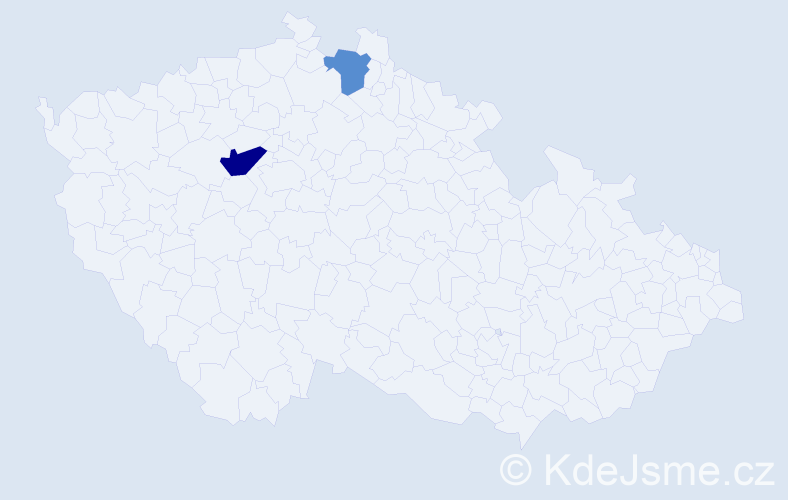 Jméno: 'Joaquin', počet výskytů 3 v celé ČR