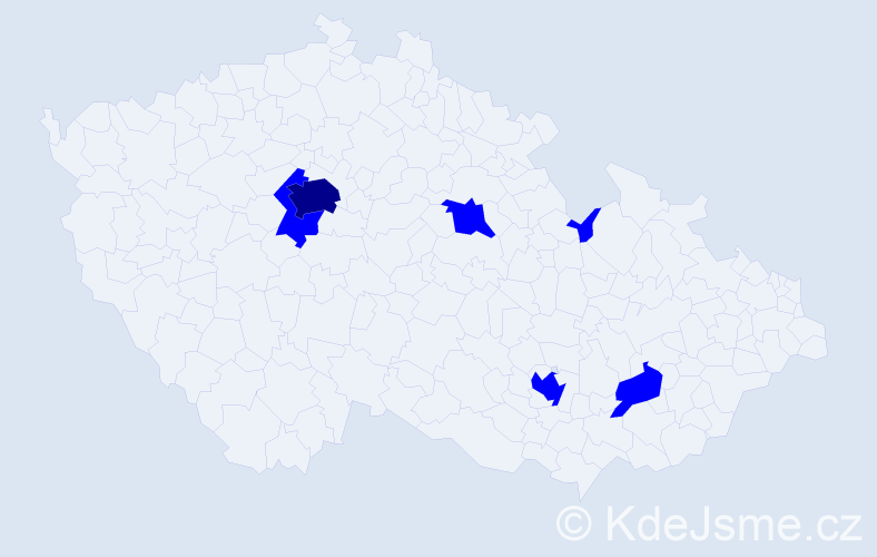 Jméno: 'Lea Marie', počet výskytů 7 v celé ČR
