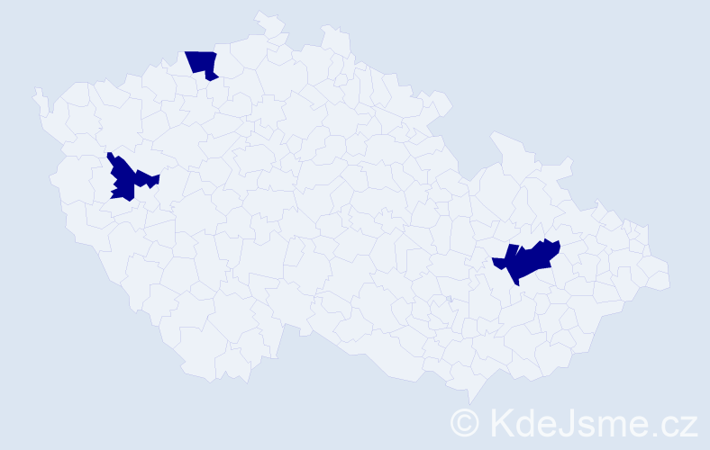 Jméno: 'Marie Michaela', počet výskytů 3 v celé ČR