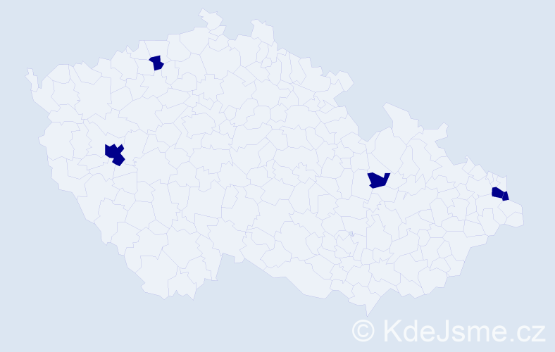 Jméno: 'Gertrůda', počet výskytů 5 v celé ČR