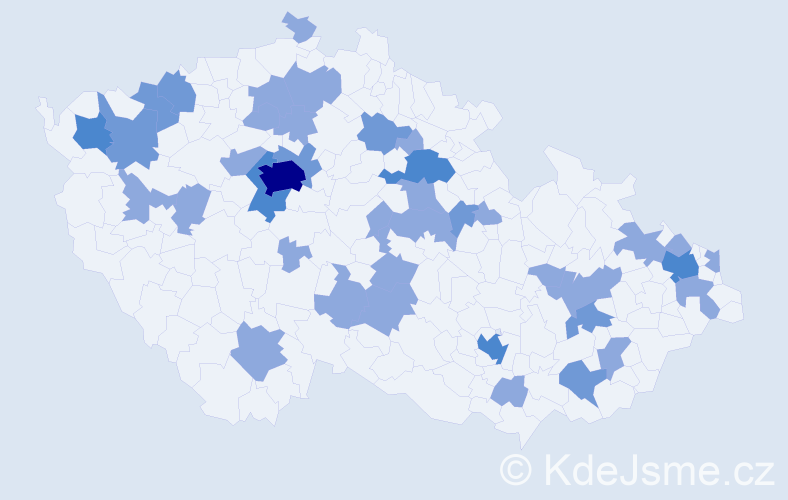 Jméno: 'Melinda', počet výskytů 63 v celé ČR