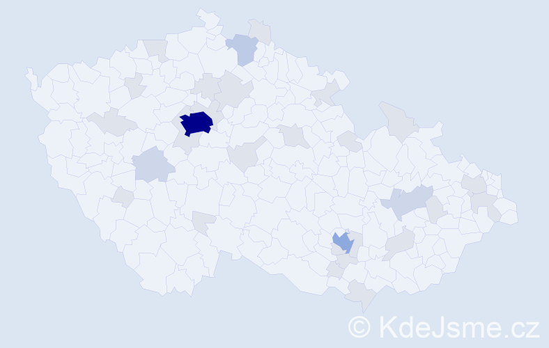Jméno: 'Massimo', počet výskytů 64 v celé ČR