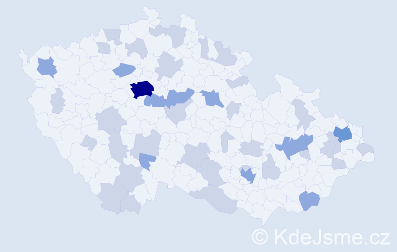 Jméno: 'Eliška Anna', počet výskytů 71 v celé ČR