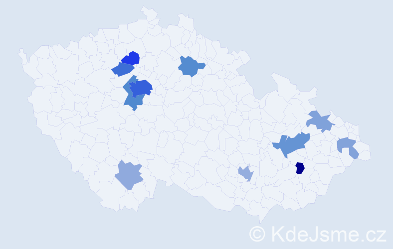 Jméno: 'Bojana', počet výskytů 31 v celé ČR
