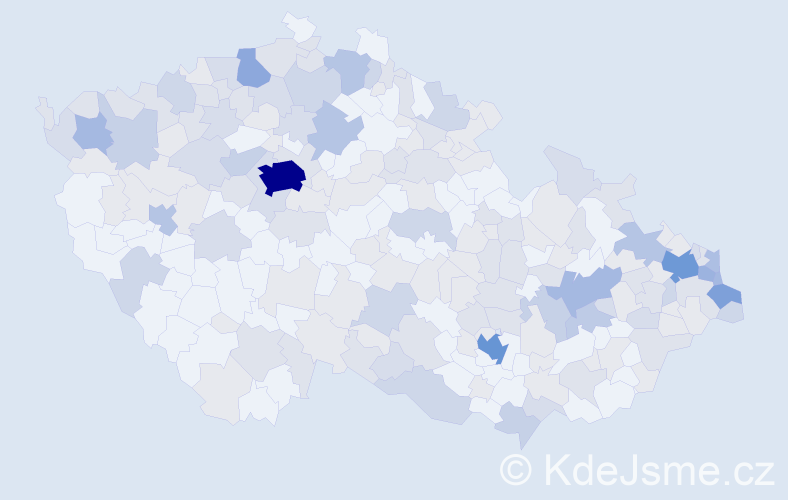 Jméno: 'Adela', počet výskytů 444 v celé ČR