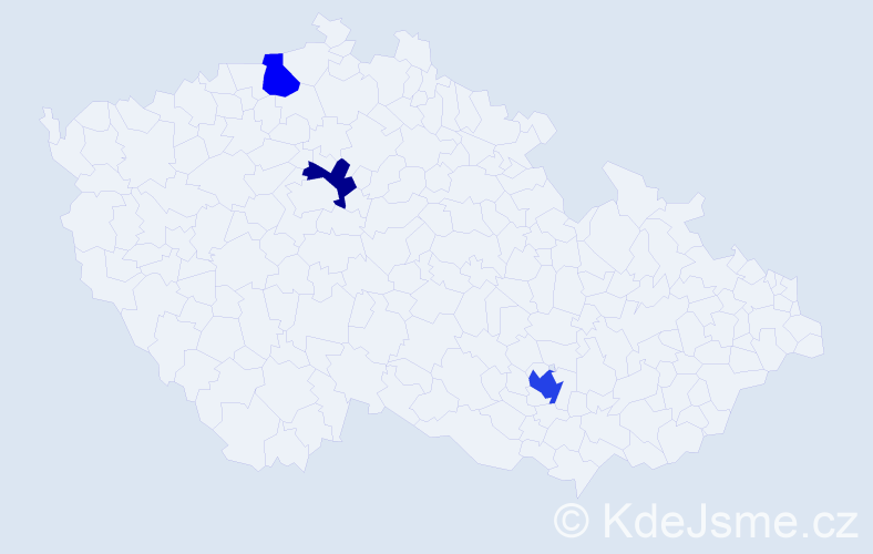 Jméno: 'Gizem', počet výskytů 4 v celé ČR