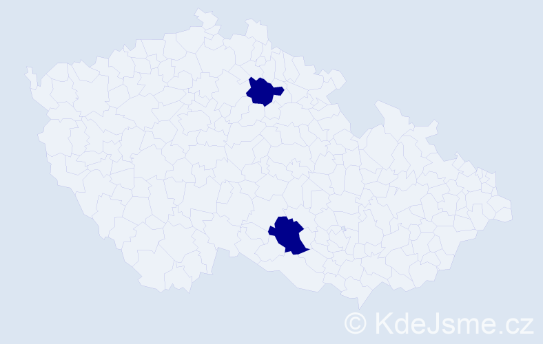 Jméno: 'Smil', počet výskytů 2 v celé ČR