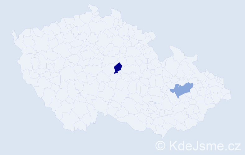 Jméno: 'Sheron', počet výskytů 2 v celé ČR