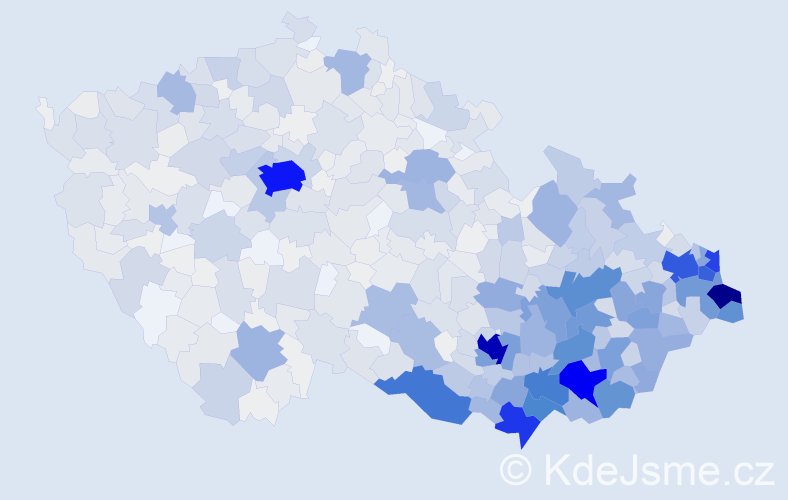 Jméno: 'Bronislav', počet výskytů 3856 v celé ČR