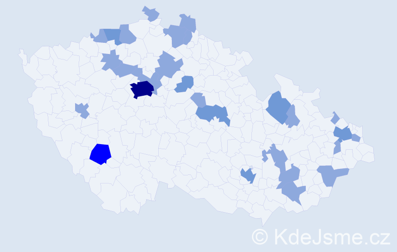 Jméno: 'Ramon', počet výskytů 43 v celé ČR