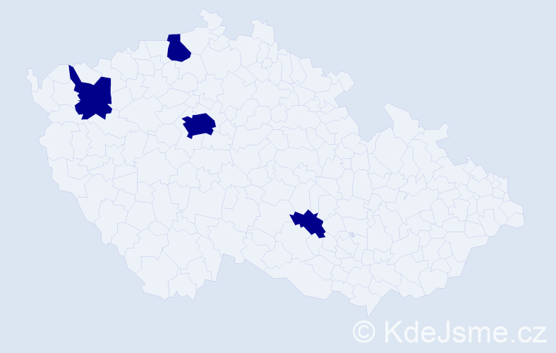 Jméno: 'Michael Johannes', počet výskytů 4 v celé ČR