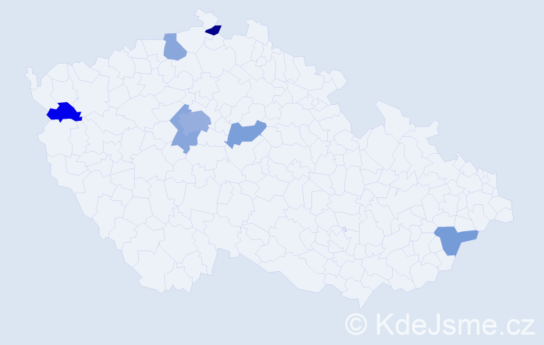 Jméno: 'Naim', počet výskytů 12 v celé ČR