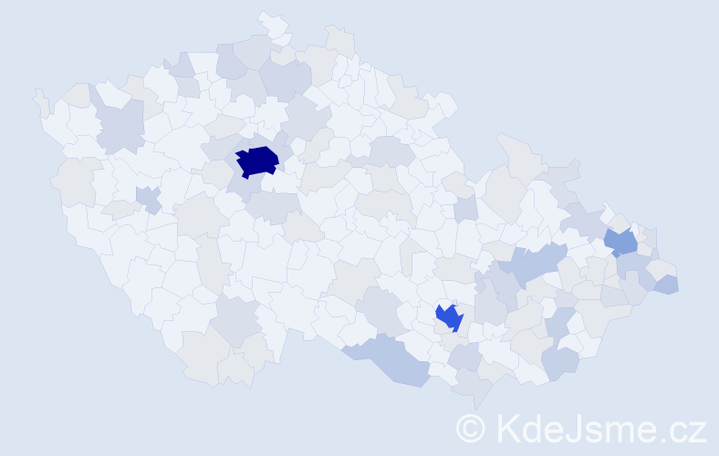 Jméno: 'Rafael', počet výskytů 227 v celé ČR