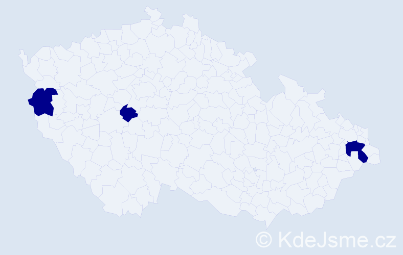 Jméno: 'Živka', počet výskytů 3 v celé ČR
