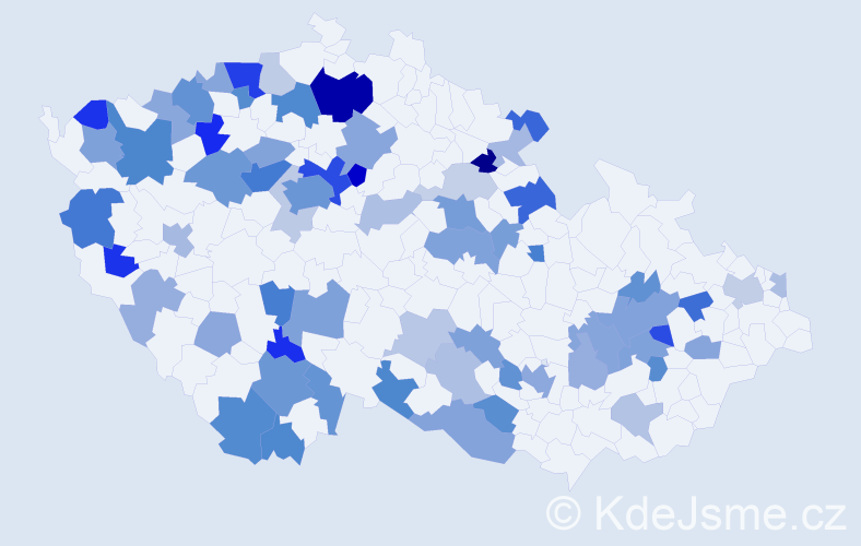 Jméno: 'Inna', počet výskytů 139 v celé ČR