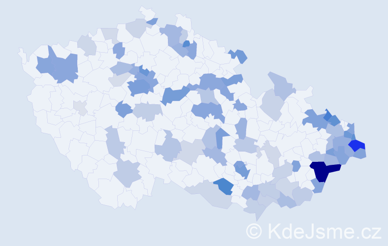 Jméno: 'Rut', počet výskytů 172 v celé ČR