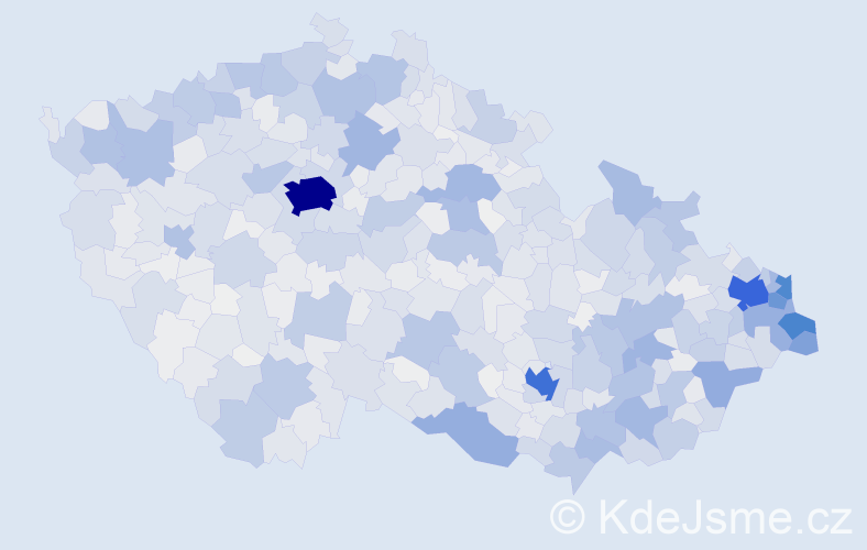 Jméno: 'Marian', počet výskytů 5727 v celé ČR