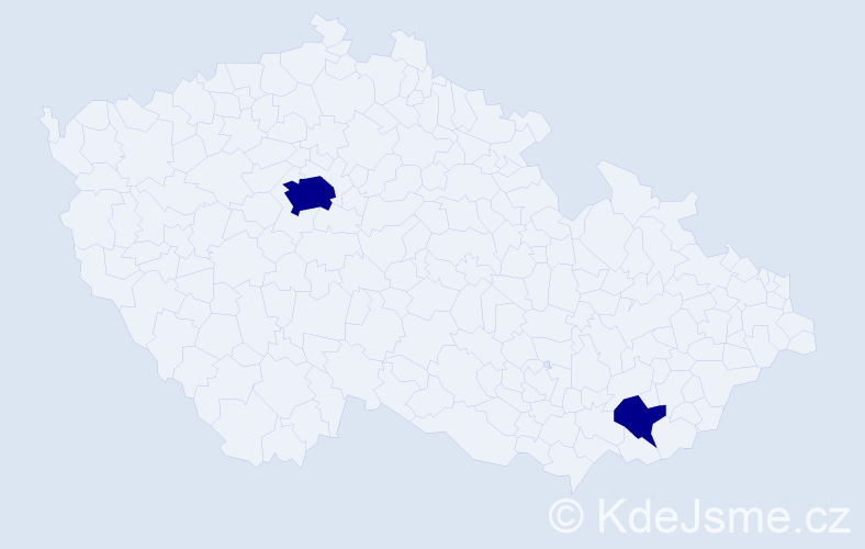 Jméno: 'Kurt Peter', počet výskytů 2 v celé ČR
