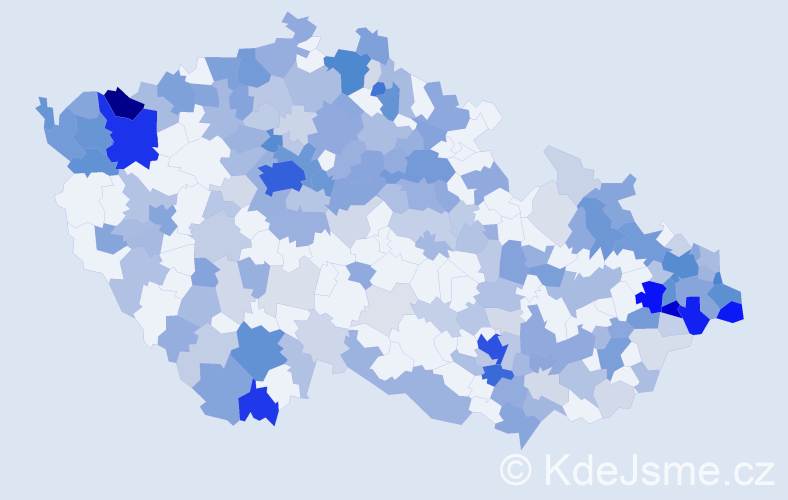 Jméno: 'Christian', počet výskytů 584 v celé ČR